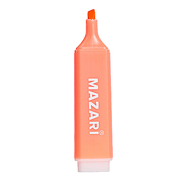 Набор текстовыделителей Mazari M-4604, пластик, жёлтый, зелёный, оранжевый, розовый, голубой, фиол, 6 цветов