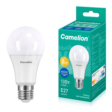 Лампа светодиодная Camelion 13-A60/865/E27 13Вт 220В холодный свет