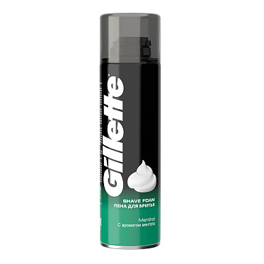 Пена для бритья Gillette Menthol, 200 мл
