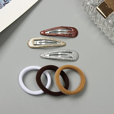 Набор для волос Выбражулька 10455001 Гелена (6 резинок + 6 невидимок), в ассортименте
