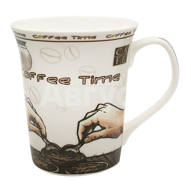 Кружка для чая и кофе Coffee time 320мл, керамика, 4шт