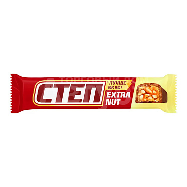 Шоколадный батончик Славянка Степ Extra Nut, 47 г