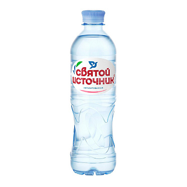 Вода негазированная питьевая Святой источник 0,5л пластиковая бутылка