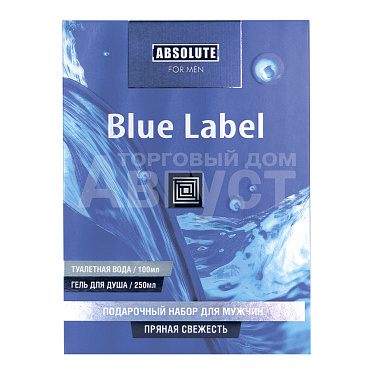Набор мужской Absolute Blue Label (гель для душа 250 мл + туалетная вода 100 мл)