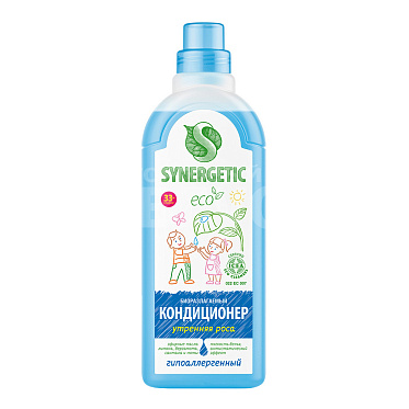 Кондиционер для белья SYNERGETIC биоразлагаемый Утренняя роса, 1 л