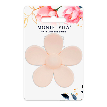 Краб для волос 457013 soft-touch, Monte Vita 7 см, в ассортименте