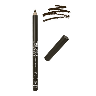 Карандаш для глаз Triumf Of color eyeliner автоматический, магический черный, тон 115