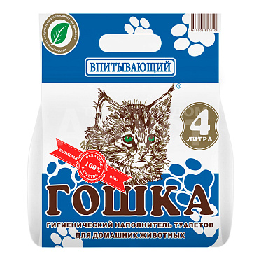Наполнитель для кошачьих туалетов Гошка впитывающий, 4л