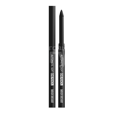 Карандаш для глаз Belor Design soft eyepencil автоматический, черный, тон 301