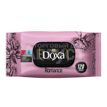 Влажные салфетки DOXA Романтика, клапан, 120 шт