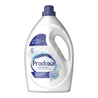 Гель для стирки PRODOXA активный кислород от пятен, цветы и белый мускус, 2,8 л
