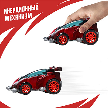 Машина 7817339 инерционная, Техно, 5,9 х 4,7 х 2,6 см, пластик, в ассортименте
