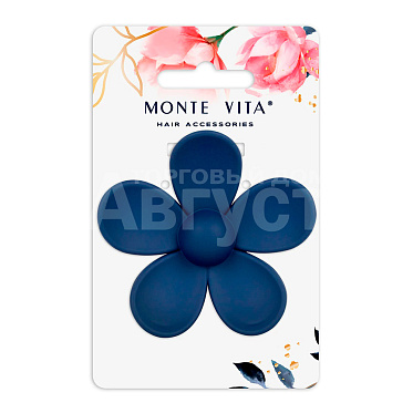 Краб для волос 457013 soft-touch, Monte Vita 7 см, в ассортименте
