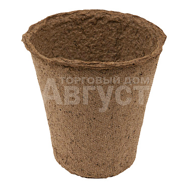 Горшок торфяной круглый, c улучшенным дном 105*100 мм, 1 шт