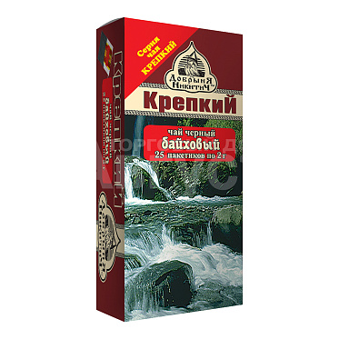 Чай черный Добрыня Никитич байховый, крепкий, 25 пакетиков