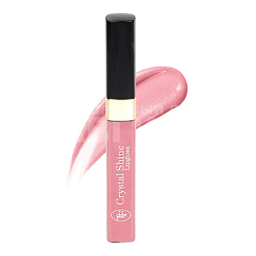 Помада для губ Triumf Crystal Shine Lipgloss жидкая, кукольно-розовая, тон 43, 25 г