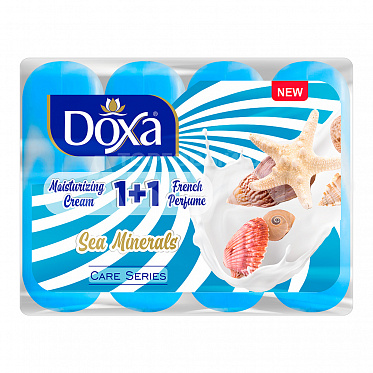 Мыло туалетное DOXA 1 + 1 Морские минералы 80 г, 4 шт