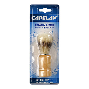 Помазок для бритья Carelax Silk Touch Shaving brush, натуральная щетина, дерево