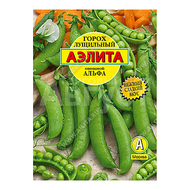 Семена АЭЛИТА горох, Альфа Лущильный, цп, 10 г