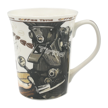 Кружка для чая и кофе Coffee time 320мл, керамика, 4шт