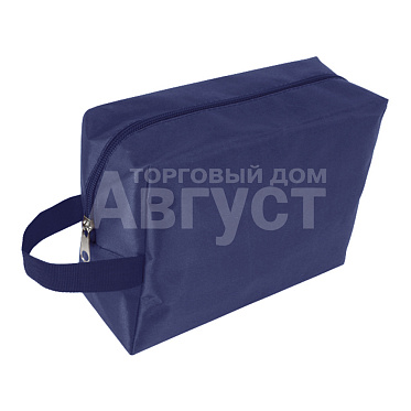 Косметичка К-18 В с ручкой 20*8*h15 см, нейлон, синяя