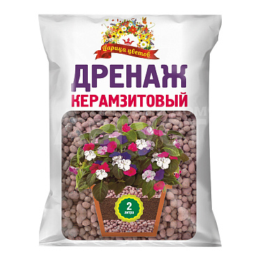 Дренаж Царица цветов керамзитовый, крупный, 10-20 мм, 2 л