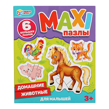 Пазл 2177 домашние животные, макси 150*180*40, 6 элементов