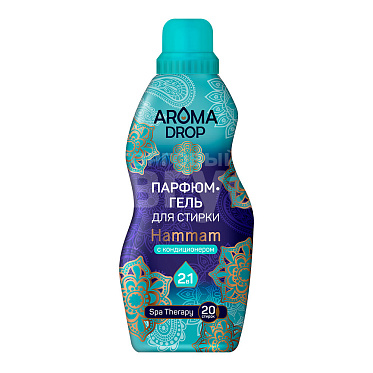 Гель для стирки Aroma Drop SPA TERAPY 2в1 с кондиционером Hammam, 1 л