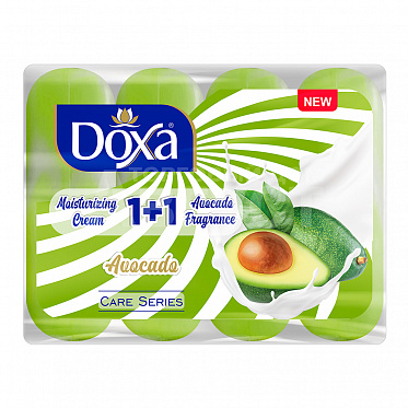 Мыло туалетное DOXA 1 + 1 Авокадо 80 г, 4 шт