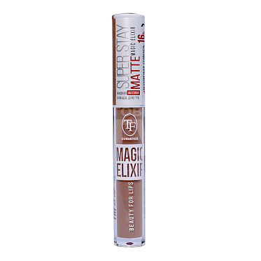 Помада для губ Triumf Cosmetics Magic Elixir суперстойкая, жидкая, матовая, натуральный нюд, тон 103, 10 мл