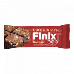 Батончик Finix финиковый с протеином, арахисом и какао, Брауни, 30 г