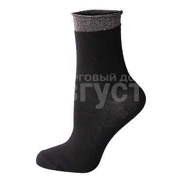 Носки женские Oemen WA5144-2 хлопковые, с медицинской резинкой, размер 23-25, черный