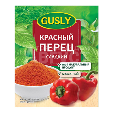 Приправа Gusly Перец красный сладкий, 20 г