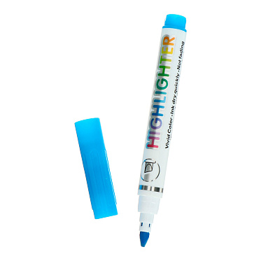 Текстовыделитель 4634717 наконечник скошенный, Синий