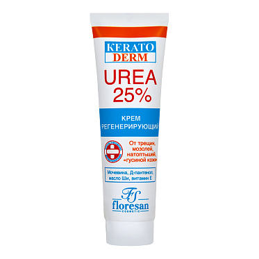 Крем для ног Floresan Kerato Регенерирующий UREA 25,% 619F, 100 мл