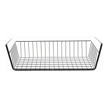 Полка SHV-24-2 большая телескопическая подвесная 48*24,5*14 см, металл, черный