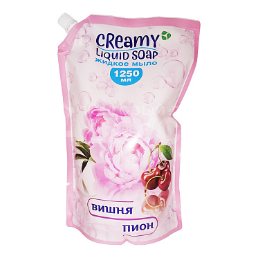 Мыло жидкое Creamy вишня и пион, 1, 25 л