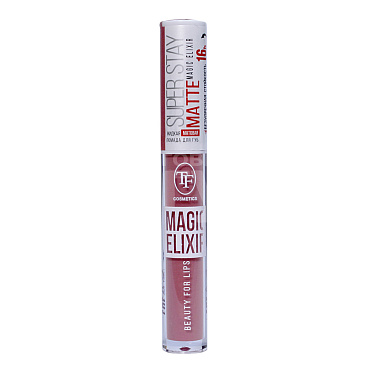 Помада для губ Triumf Cosmetics Magic Elixir суперстойкая, жидкая, матовая, Повседневный нюд, тон 102, 10 мл