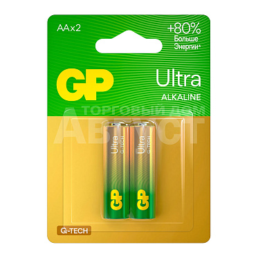 Батарейка Greenini Professional Ultra alkaline G-Tech 15AUA21-2CRSBC2, 2 шт блистер
