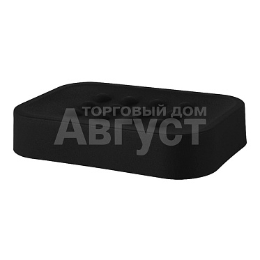 Мыльница Plast Team PT502510028 Black, 12,8*9*2,5 см, пластик