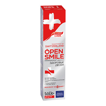 Зубная паста TOLK Open smile Швейцария здоровье десен, 100 г