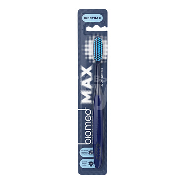 Зубная щетка BioMed Max Hard, комлексная, жесткая щетина