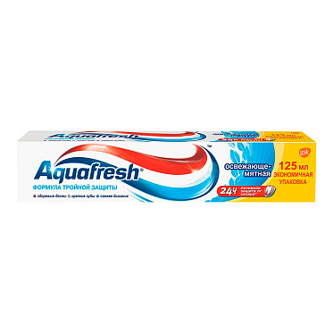 Зубная паста Aquafresh освежающе-мятная, 125 мл