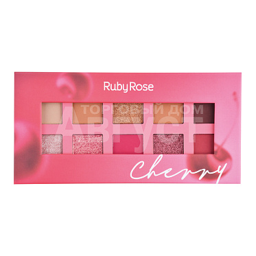 Палетка Ruby Rose Cherry 10 матовых и шиммерных оттенков, вишневый тон
