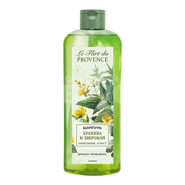 Шампунь Le Flirt Du Provence Крапива и зверобой укрепление и рост, 400 мл