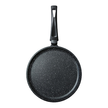 Сковорода Гардарика 0822-04 Блинная Орион, диаметр 22 см, антипригарное мраморное покрытие, цвет черный