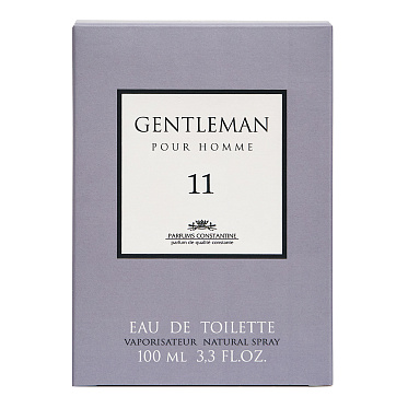 Туалетная вода Gentleman №11 древесный, водный аромат, мужская, 100 мл