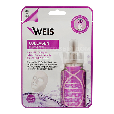 Маска для лица Weis 3D с коллагеном, 23 г