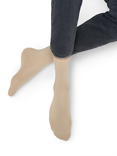 Носки мужские Omsa CLASSIC 203 гладь всесезонные, размер 42-44, Beige