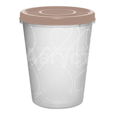 Контейнер для продуктов SE188911005 Sugar&Spice Vanilla, круглый, пластик, латте, 1 л